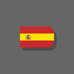 Illustration of spain flag Template