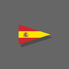Fototapeta premium Illustration of spain flag Template