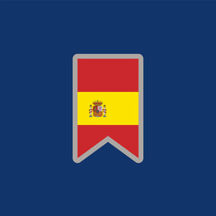 Illustration of spain flag Template