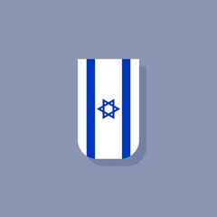 Illustration of Israel flag Template