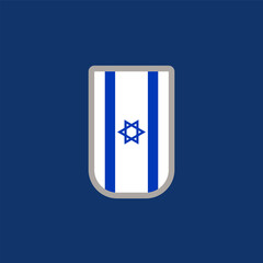 Illustration of Israel flag Template