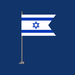 Illustration of Israel flag Template