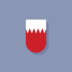 Illustration of bahrain flag Template