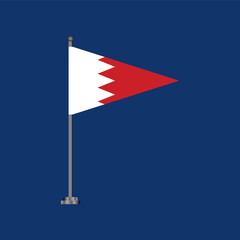 Illustration of bahrain flag Template
