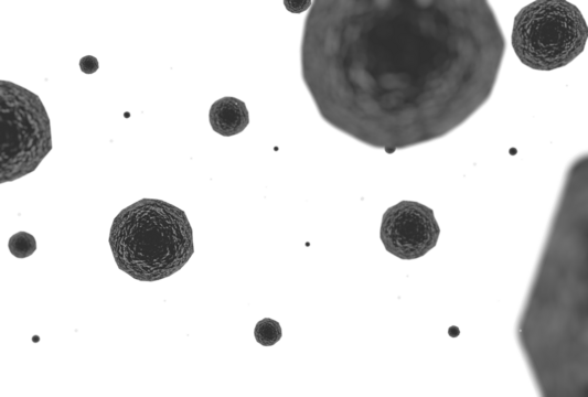 3d render, PM 2.5 dust floating in the air, air pollution and smog in the air, background concept.
