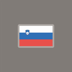 Illustration of slovenia flag Template