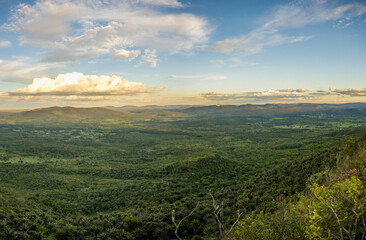 sunset in the mountains