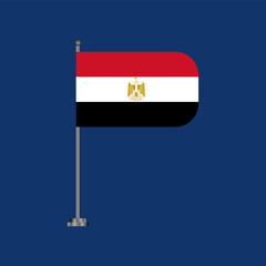 Illustration of egypt flag Template