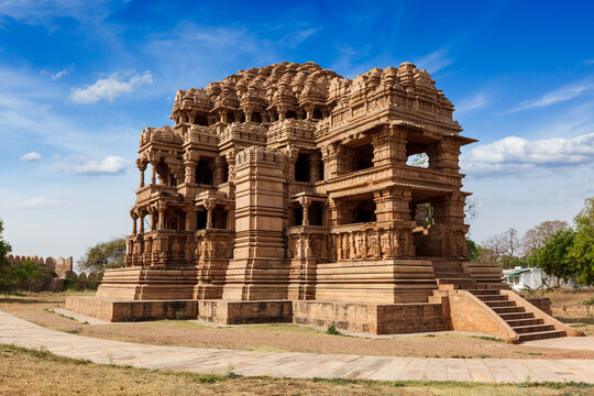 Sasbahu (Sas-Bshu ka mandir, Sahastrabahu Temple) temple in Gwalior fort. Gwalior, Madhya Pradesh, India
