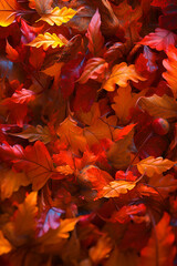 Autumn Leaf Fall - Symphony of Nature. Generative AI.