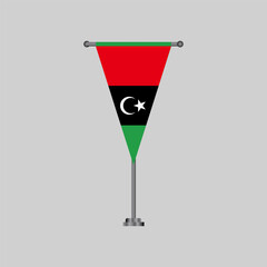 Illustration of  Libya flag Template