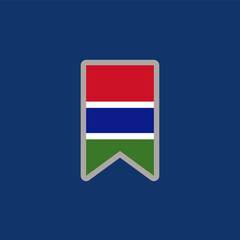 Illustration of gambia flag Template