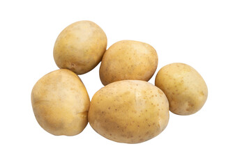 Potato isolated transparent background.