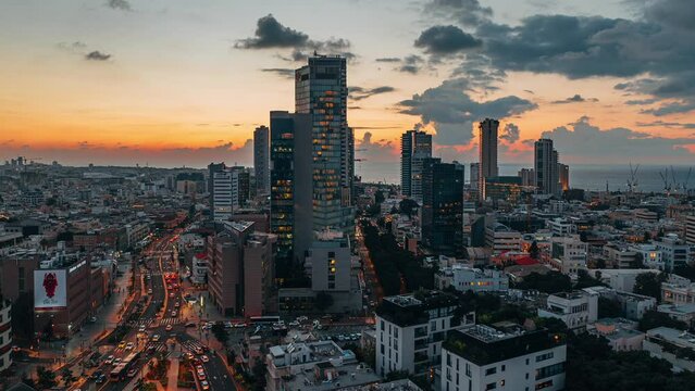 Tel Aviv at sunset