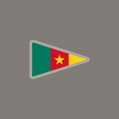 Illustration of cameroon flag Template