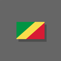 Illustration of congo flag Template