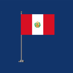 Illustration of peru flag Template