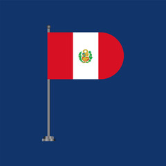 Illustration of peru flag Template