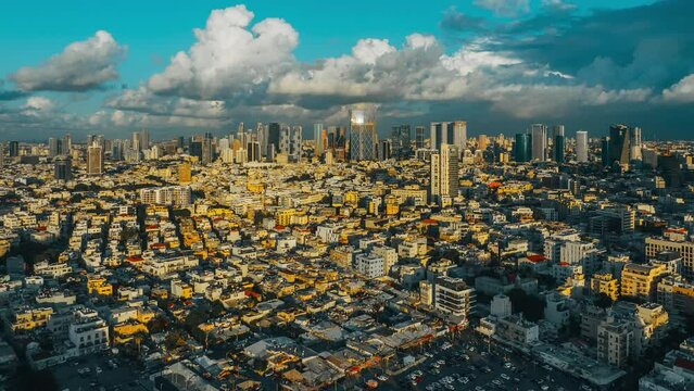 Tel-aviv, aerial view, daylight