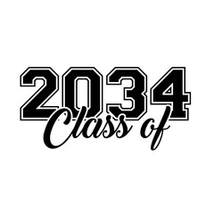 Class Of 2034 Vector, T shirt Design