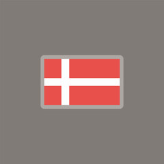 Illustration of denmark flag Template