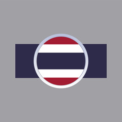 Fototapeta premium Illustration of Thailand flag Template