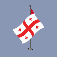 Illustration of Georgia flag Template
