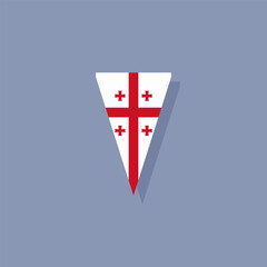 Illustration of Georgia flag Template