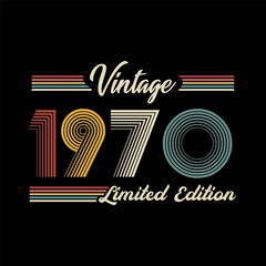 1970 vector vintage retro t shirt design