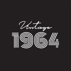 1964 vector vintage retro t shirt design