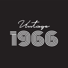 1966 vector vintage retro t shirt design