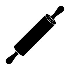 麺棒のシルエット