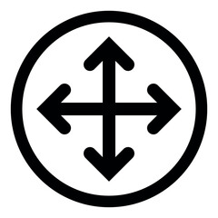 move icon, move symbol, move arrow, move sign, Set of arrow icons, Set of interface collection for website design, Design elements for your projects. vertical arrow line icons, ui icon