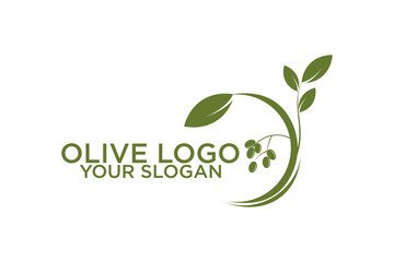 olive oil logo for modern female beauty