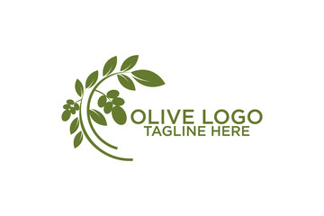 olive oil logo for modern female beauty