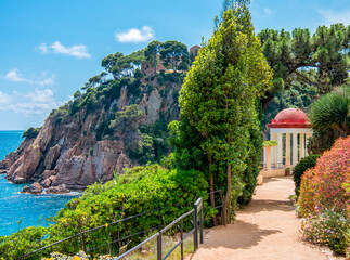 Marimurtra botanical gardens in Blanes near Barcelona, Spain