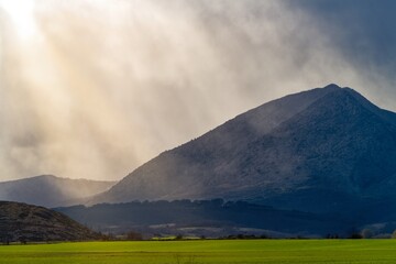 the rain is coming faster        