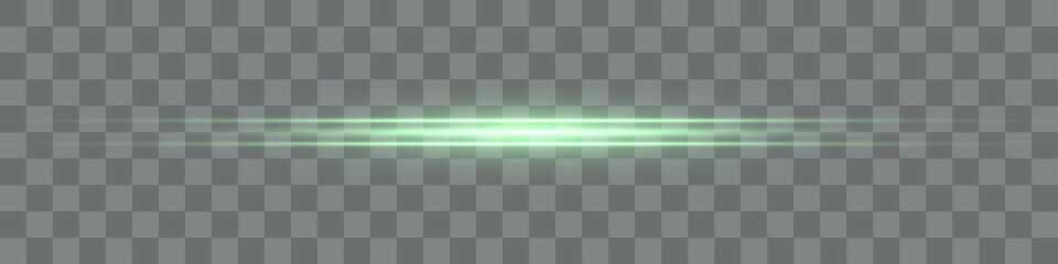 A beautiful line of light flashed. Glowing stripes on a transparent background.