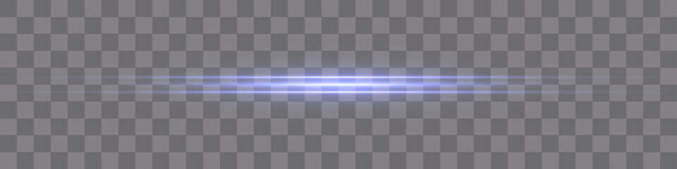 A beautiful light flashes. Glowing stripes on a transparent background.