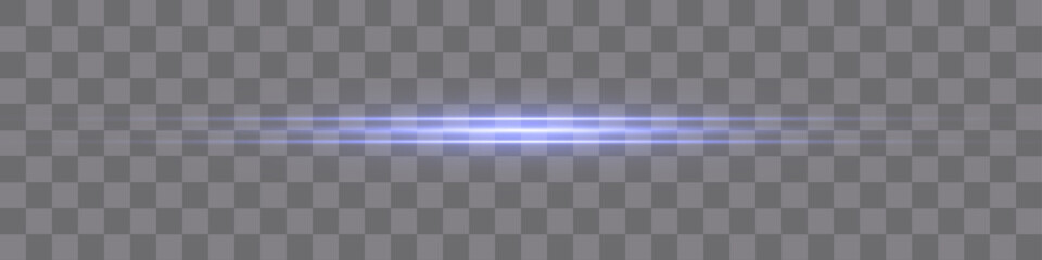 A beautiful light flashes. Glowing stripes on a transparent background.