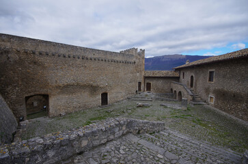 The internal courtyard of the Piccolomini Castle of Capestrano - (AQ) - Abruzzo