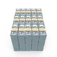 A pack of $100 bills