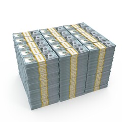 A pack of $100 bills