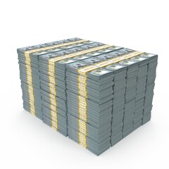 A pack of $100 bills