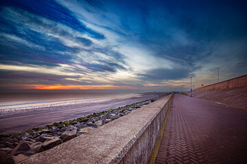 Seaton Carew beach, Hartlepool, North east England, UK