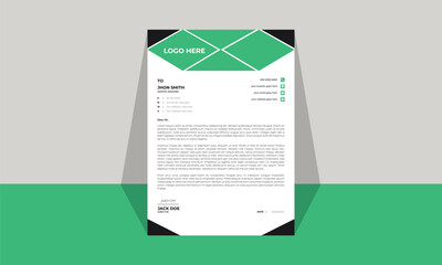 Free vector business letter head design template
