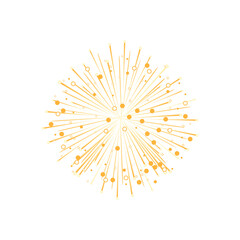 Fireworks icon. Holiday. Vector graphics