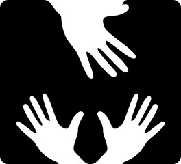 M Letter includes Hand Icon