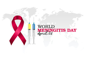 vector graphic of world meningitis day good for world meningitis day celebration. flat design. flyer design.flat illustration.