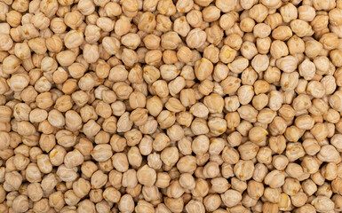 Chickpeas close up. Pea background.